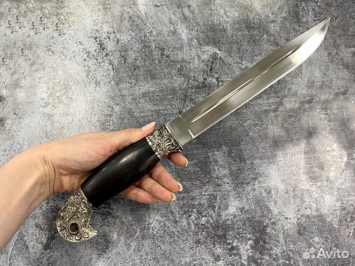 Нож Пластунский Донской, кованая 95Х18, граб, мель