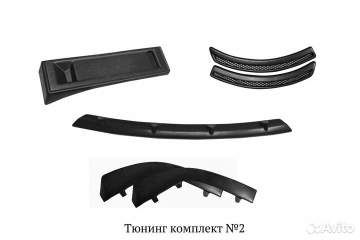 Реснички накладки спойлера Lancer X