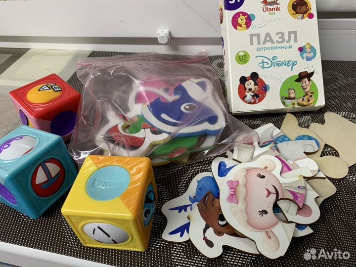 Деревянные игрушки, сортер и пазлы