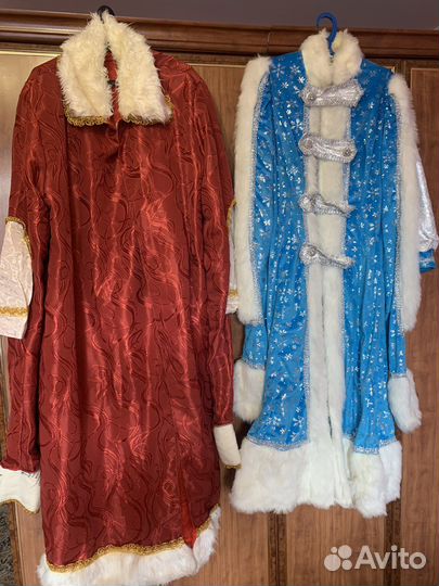 Костюм деда мороза и снегурочки бу