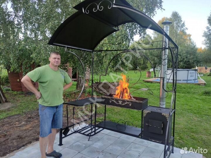 Беседка с мангалом