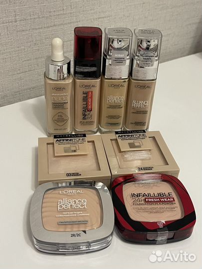 Тональный крем и пудра