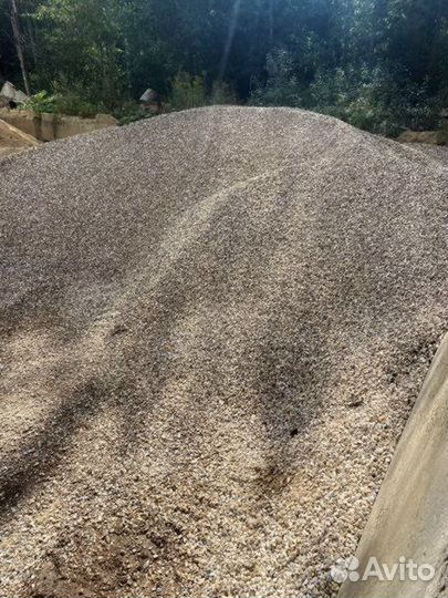 Щебень, песок