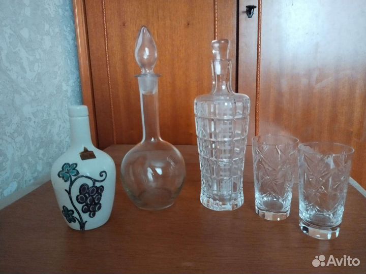 Графины, стопки,штофы, стаканы СССР