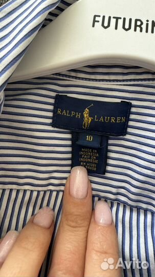 Школьная рубашка на мальчика 140-146 ralf lauren