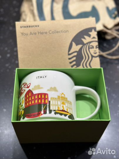 Starbucks Italy you are here кружка