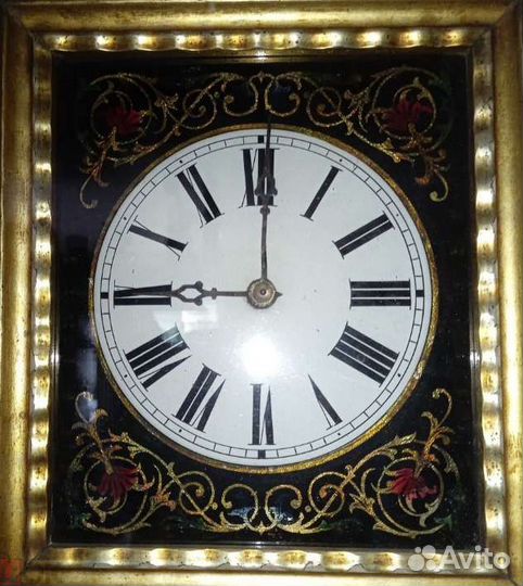 Настенные часы с гирями и боем, Германия, 19 век