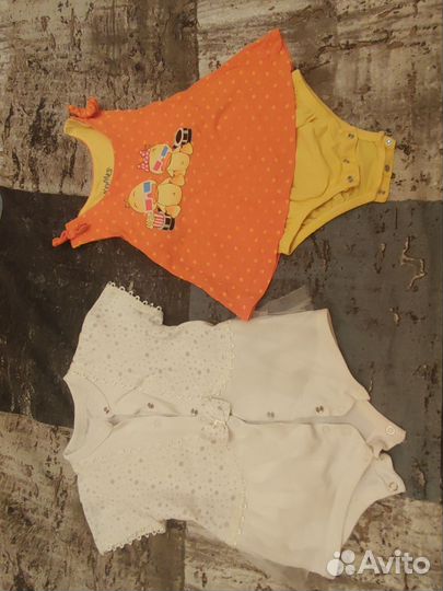 Детские вещи пакетом для девочки с 6-12 мем