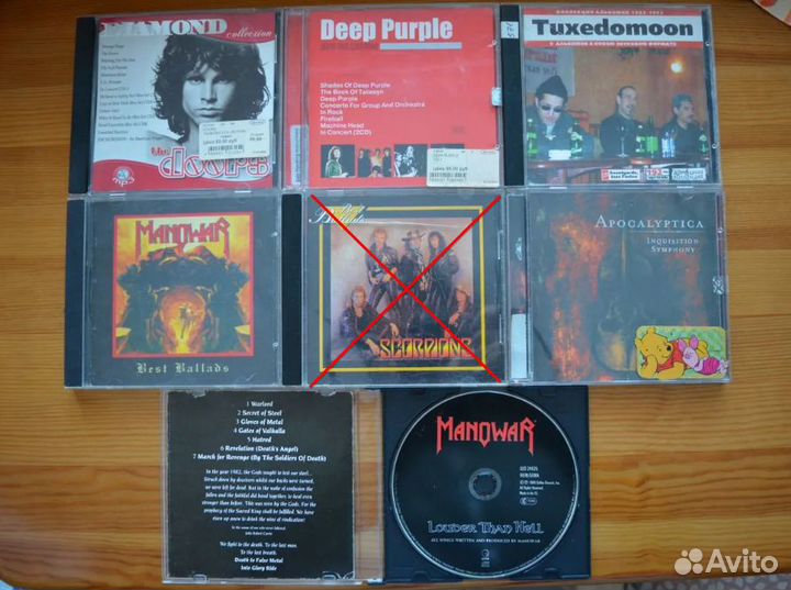 CD/MP3 диски, рок-музыка Doors, Deep Purple и т.д