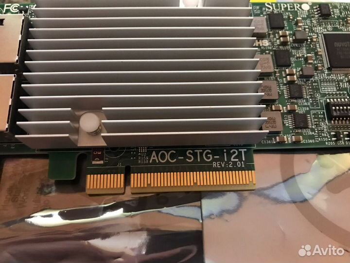 Сетевая карта SuperMicro (AOC-STG-I2T)