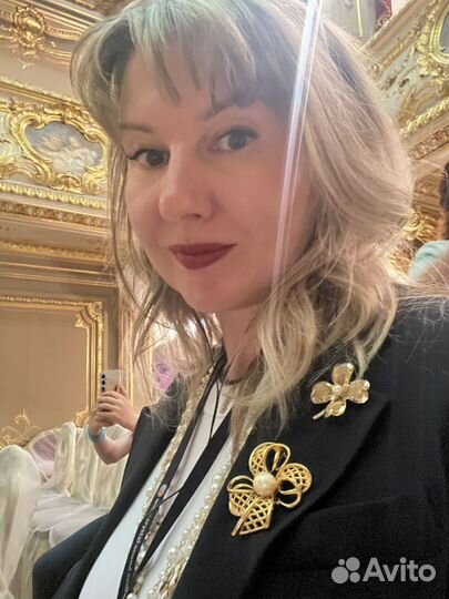 Винтажная брошь америка Trefare