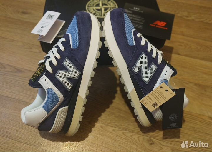 Кроссовки мужские New balance 574 Люкс новые синие