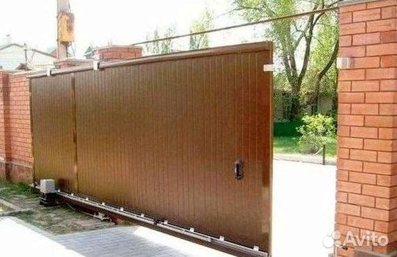 Откатные ворота с монтажом и фундаментом под ключ