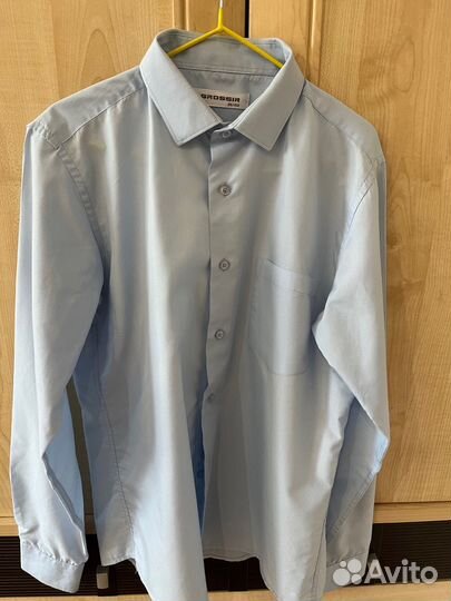 Рубашка школьная для мальчика 158