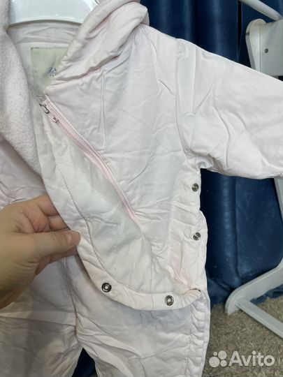 Комбинезон zara деми, шапка,снуд и пинетки