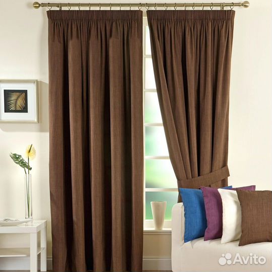 Готовые плотные новые шторы