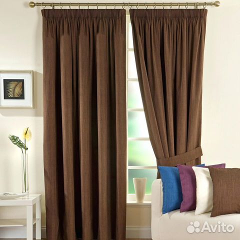 Готовые плотные новые шторы