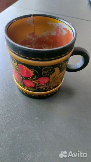 Кружка деревянная