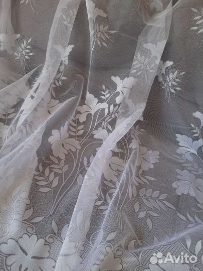 Тюль метражом высота 1.47м