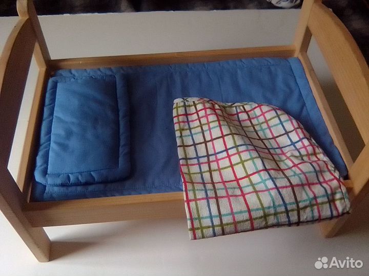 Кроватка для кукол IKEA с комплектом белья