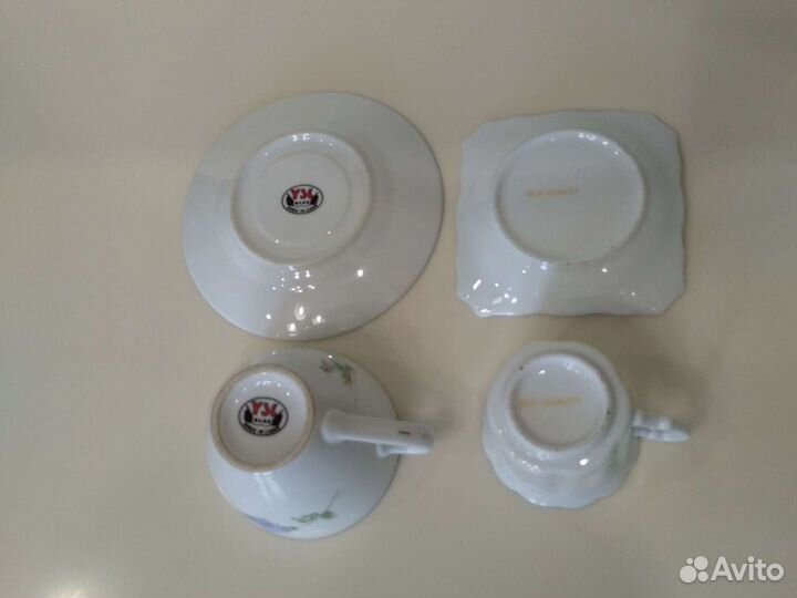 Новые Чашка с блюдцем фарфор кофейная или чайная