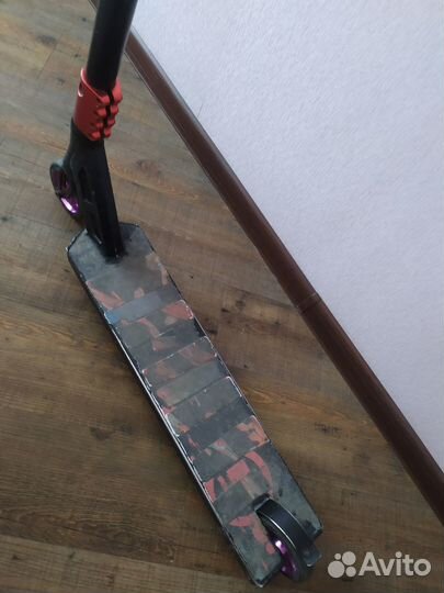 Трюковой самокат hipe XL черно-красный (2019)