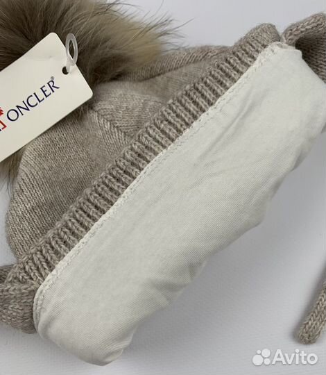 Зимняя шапка с шарфом на 0-1 год Mon.cler