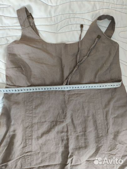 Льняное платье в средневековом стиле 46