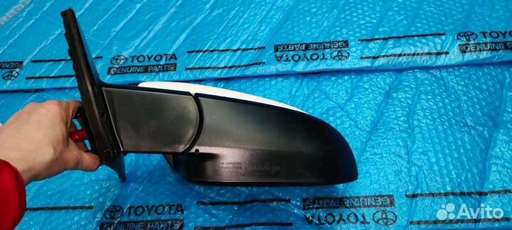 Боковое зеркало рав 4 4 Оригинал 13-19 белый перл