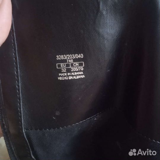 Сапоги zara 32 кожа