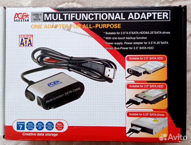 Адаптер-переходник agestar subca для 2.5" и 3.5" купить в Ульяновске ...