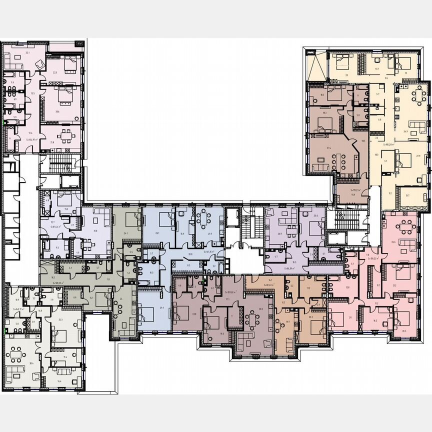 4-к. квартира, 156,7 м², 5/7 эт.