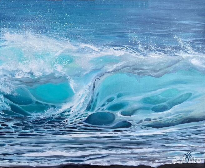 Картина маслом морской пейзаж