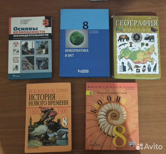 Учебники 8 класс