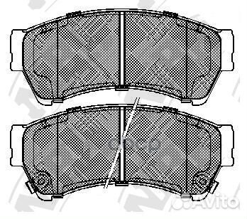PN5806-nibk колодки дисковые п Mazda 6 1.8/2.0