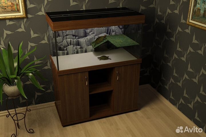 Аквариумы - террариумы для красноухих черепах