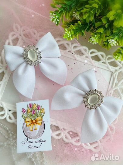 Бантики для волос ручной работы