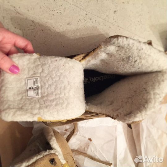 Женские коньки reebok утеплённые