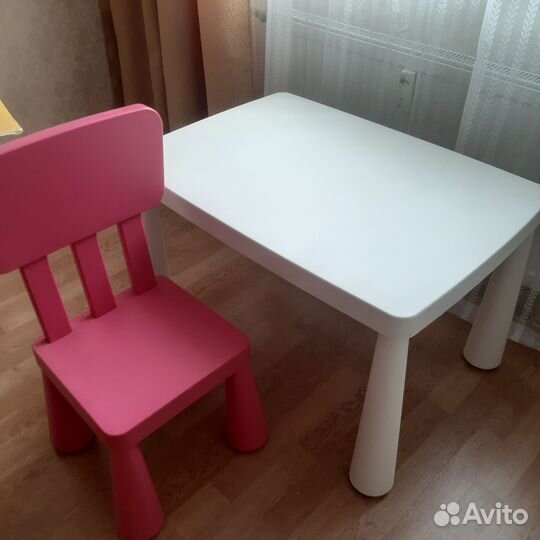 Детский стол и стул IKEA