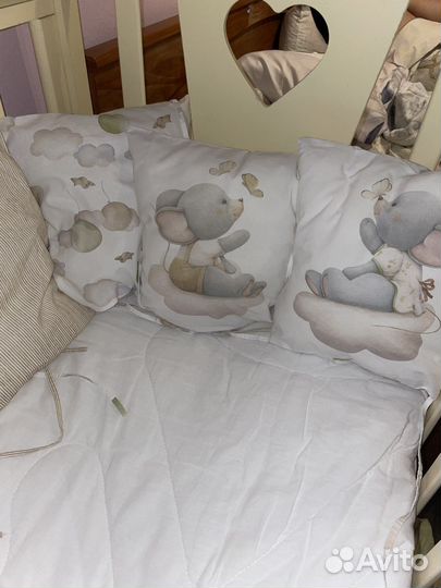 Бортики подушки в детскую кроватку