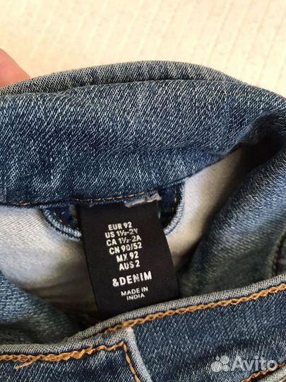 Куртка джинсовая унисекс H&M, рост 92