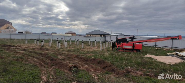 Забивка железобетонных свай