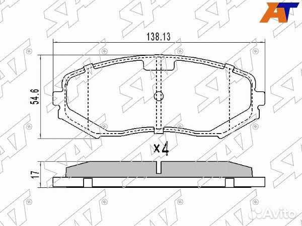 Колодки тормозные Передние suzuki grand vitara