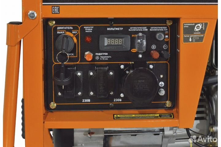 Генератор carver PPG- 7000DE дизель(5,5 кВт)