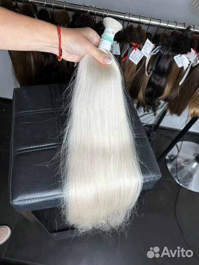 Волосы для наращивания блонд 65 см