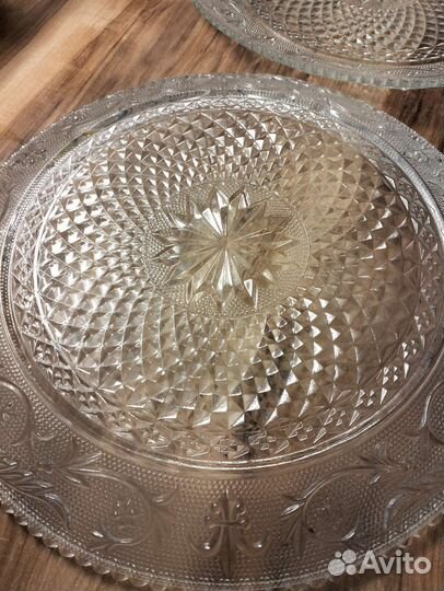 Блюдо хрусталь
