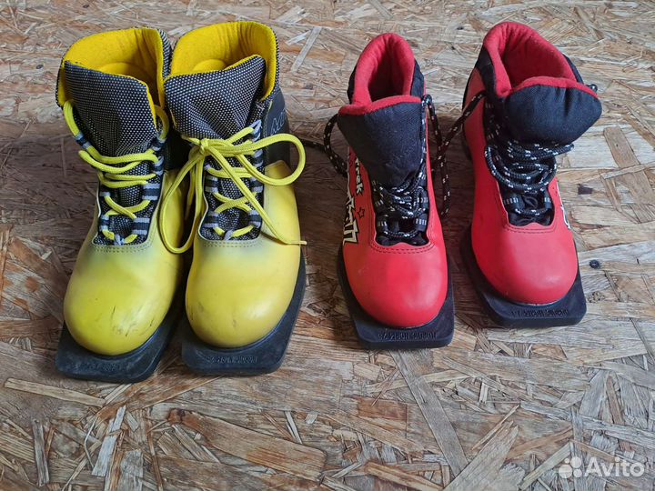 Лыжи беговые детские 140 с ботинками