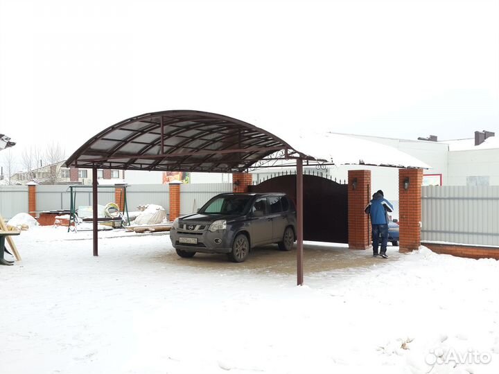 Навес с установкой