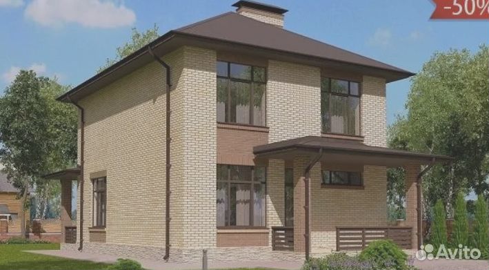 Дом из газоблока под ключ 182 мкв