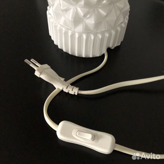 Пара настольных ламп IKEA из стекла ручная работа